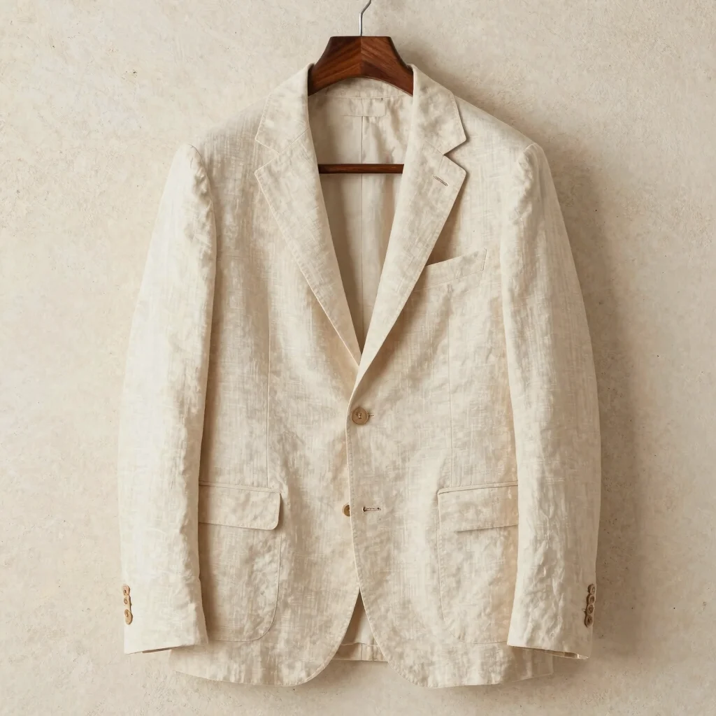 Structured Linen Tailored Blazer