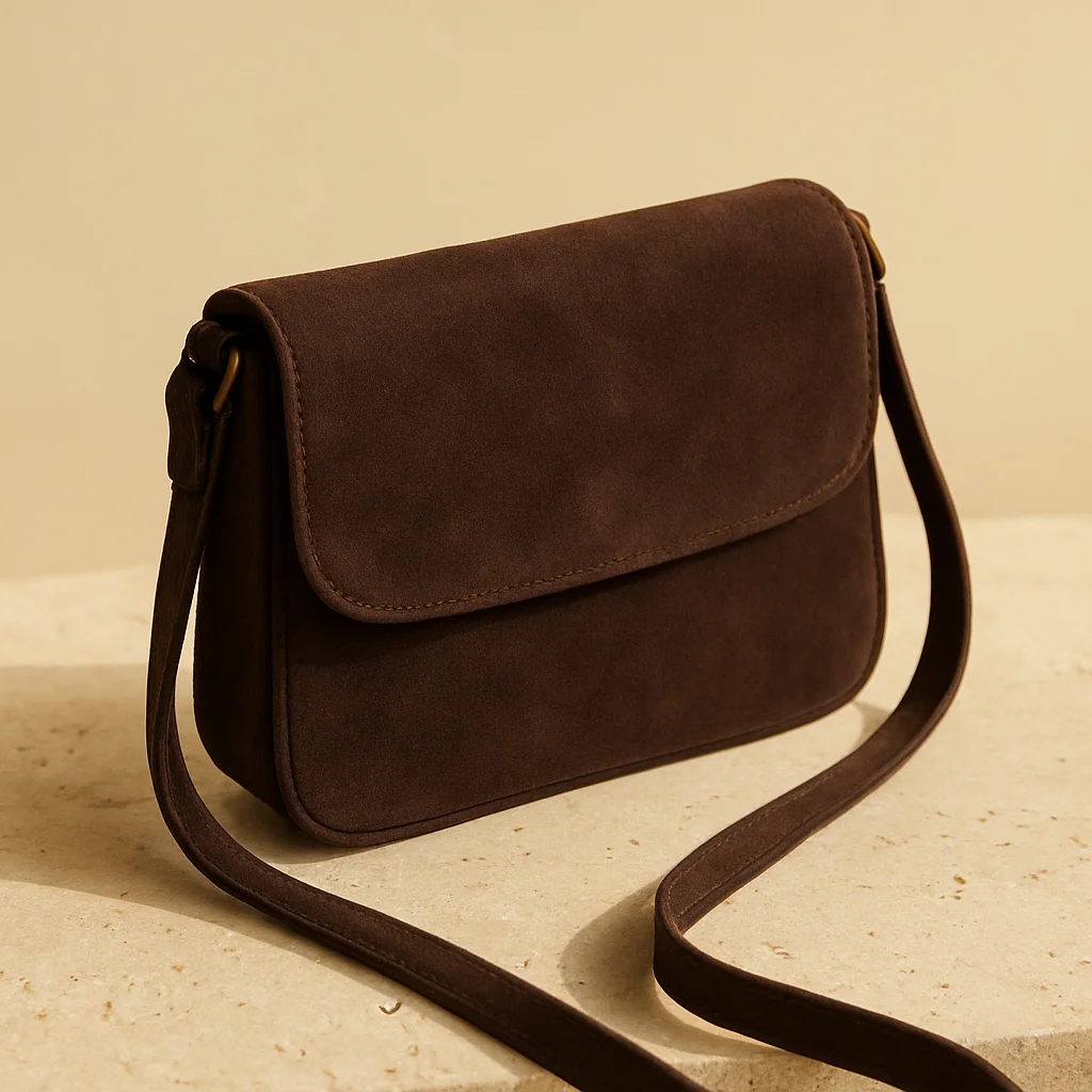 Soft Suede Crossbody Bag